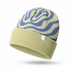 Swirl Jacquard Cuff Beanie