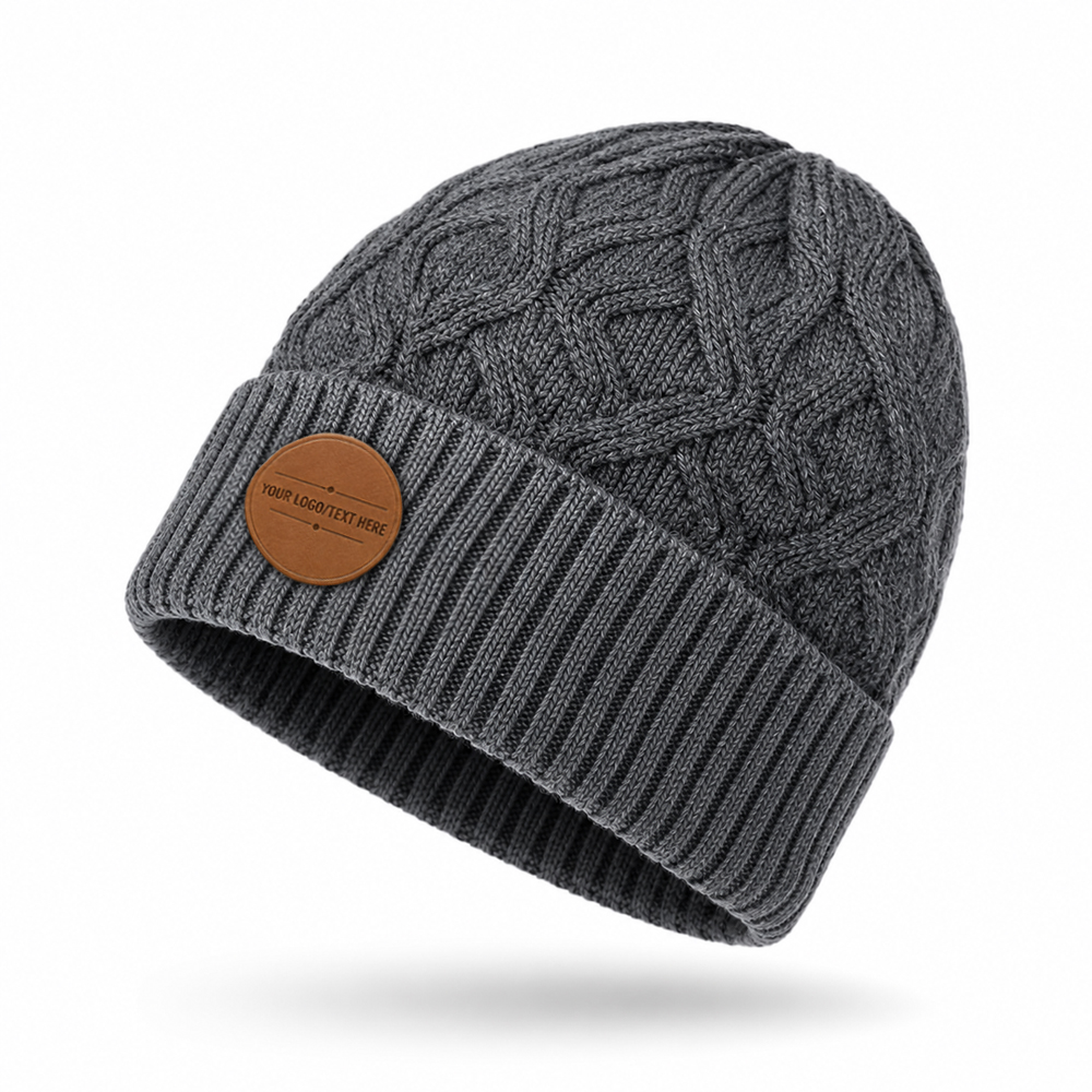 Sculpted Braid Cuff Beanie