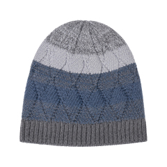 Gradient Cable Skull Beanie