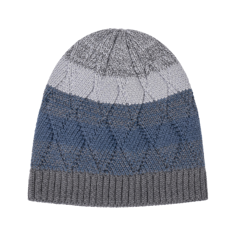 Gradient Cable Skull Beanie