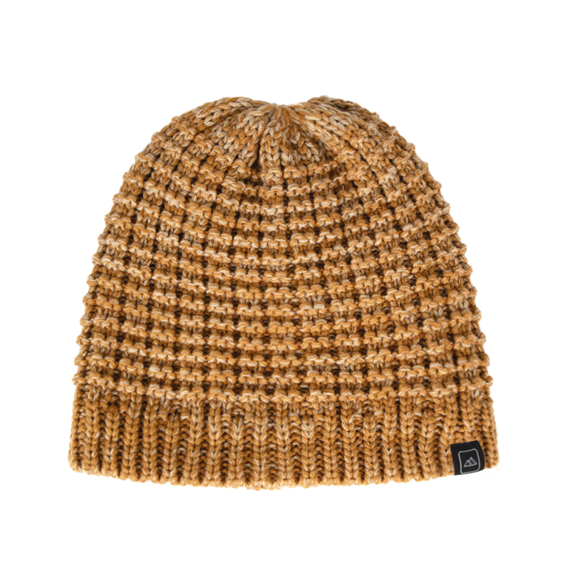 Marled Waffle Knit Beanie