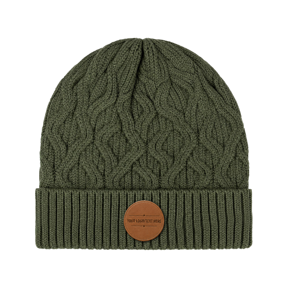 Sculpted Braid Cuff Beanie