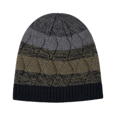 Gradient Cable Skull Beanie