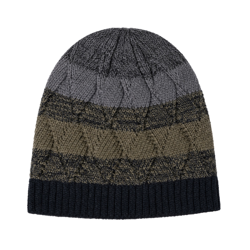 Gradient Cable Skull Beanie