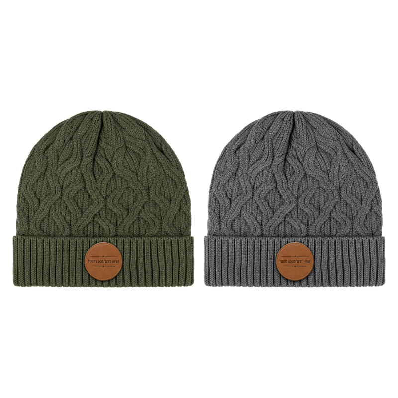 Sculpted Braid Cuff Beanie
