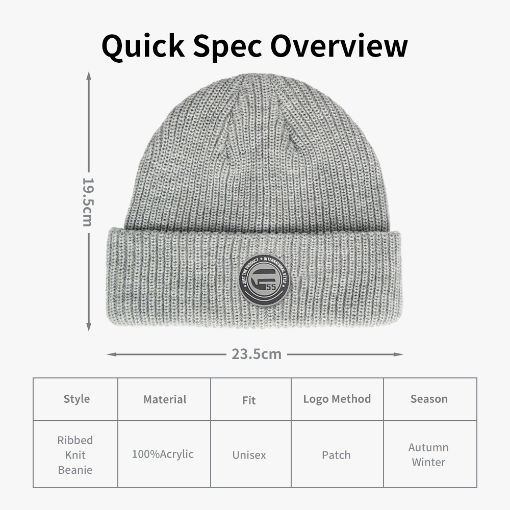 Urban Badge Ribbed Beanie