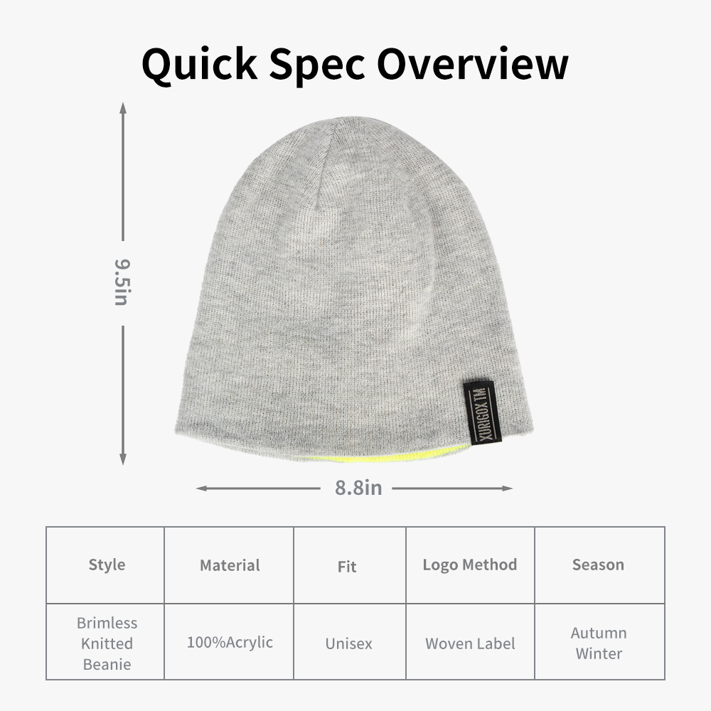 Reversible Brimless Fashion Beanie