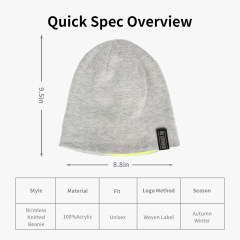 Reversible Brimless Fashion Beanie