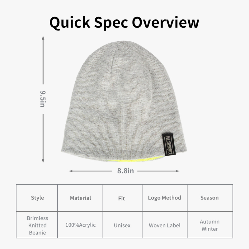 Reversible Brimless Fashion Beanie