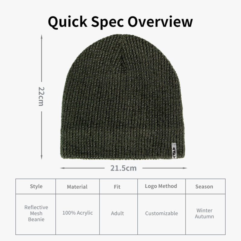 Reflective Mesh Outdoor Beanie
