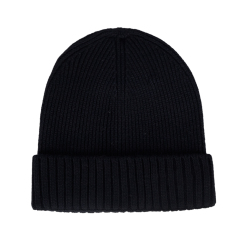 Merino Blend Ribbed Winter Beanie