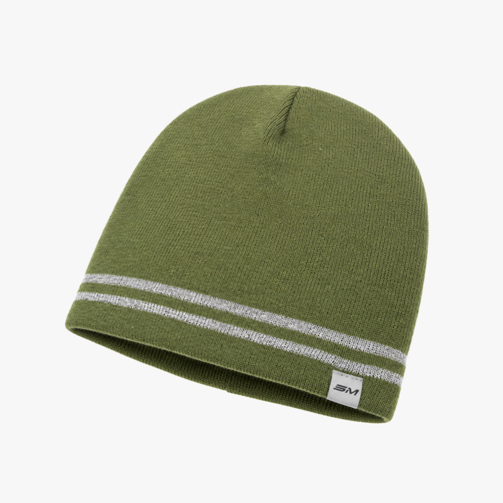 Reflective Stripe Hiking Beanie