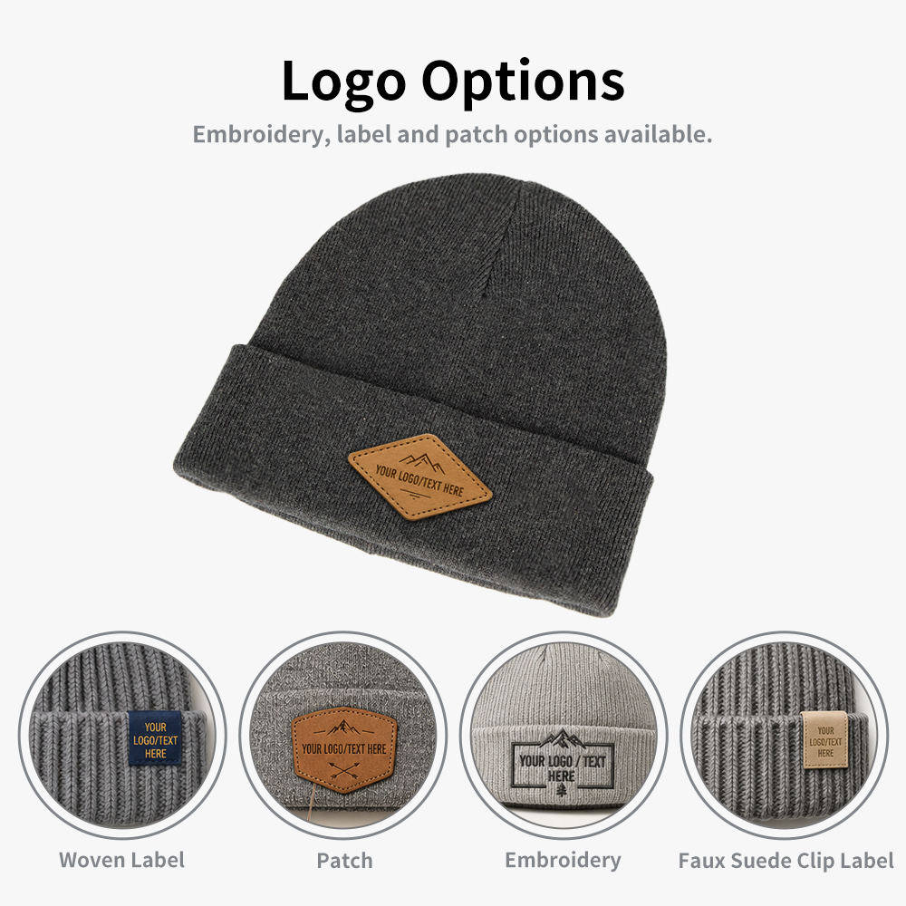 Cotton Cuff Cold Weather Beanie Hat