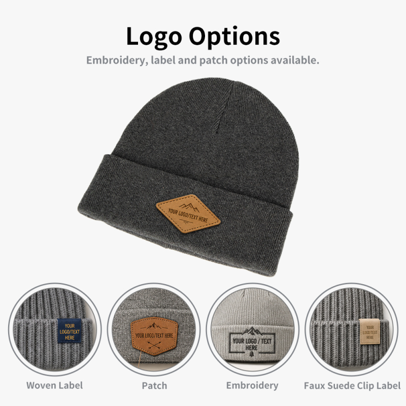 Cotton Cuff Cold Weather Beanie Hat