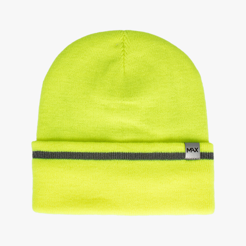 Reflective Stripe Acrylic Winter Beanie