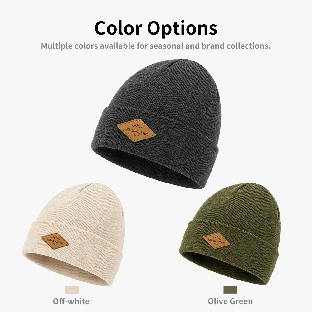 Cotton Cuff Cold Weather Beanie Hat