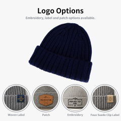 Recycled Rib Knit Beanie