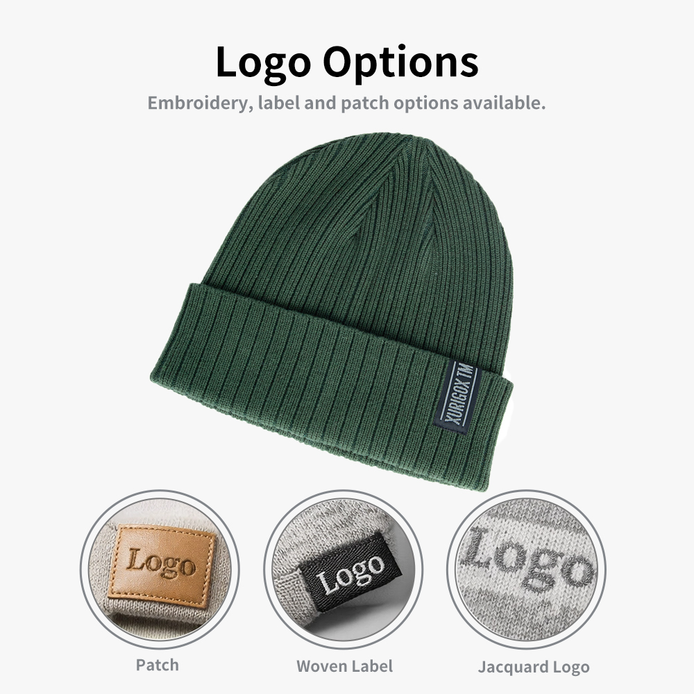Fine Rib Cotton Beanie