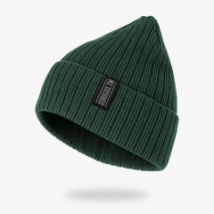 Fine Rib Cotton Beanie