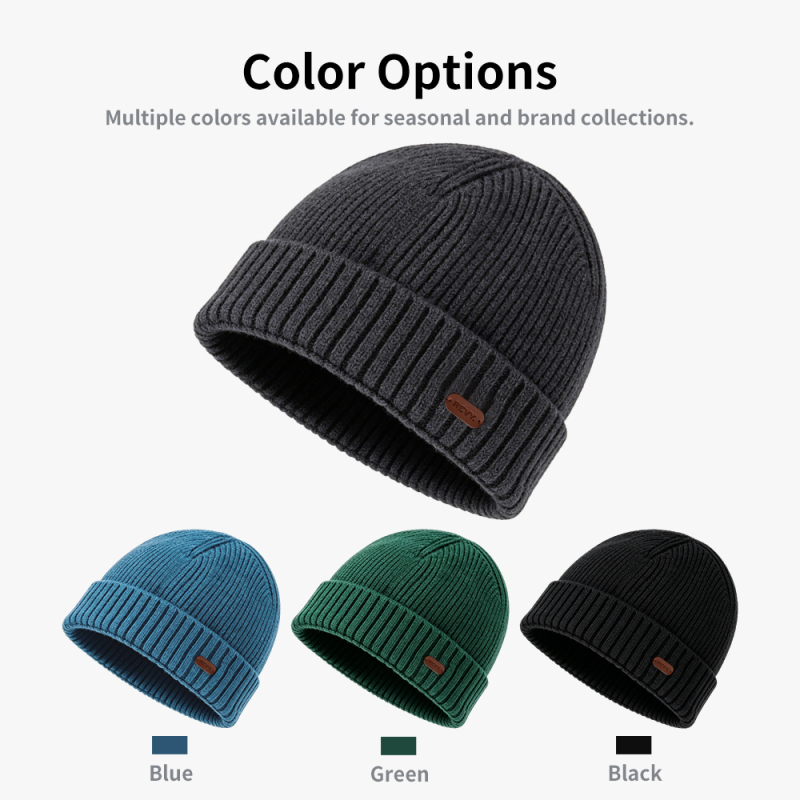 Pure 100% Merino Rib Beanie