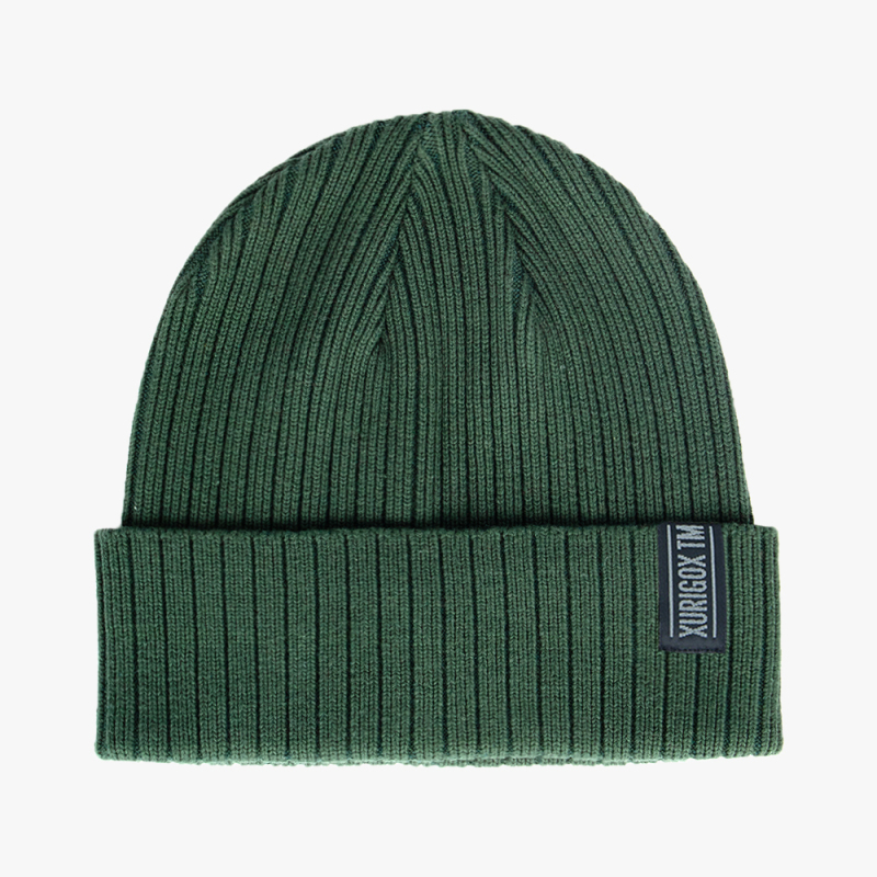 Fine Rib Cotton Beanie