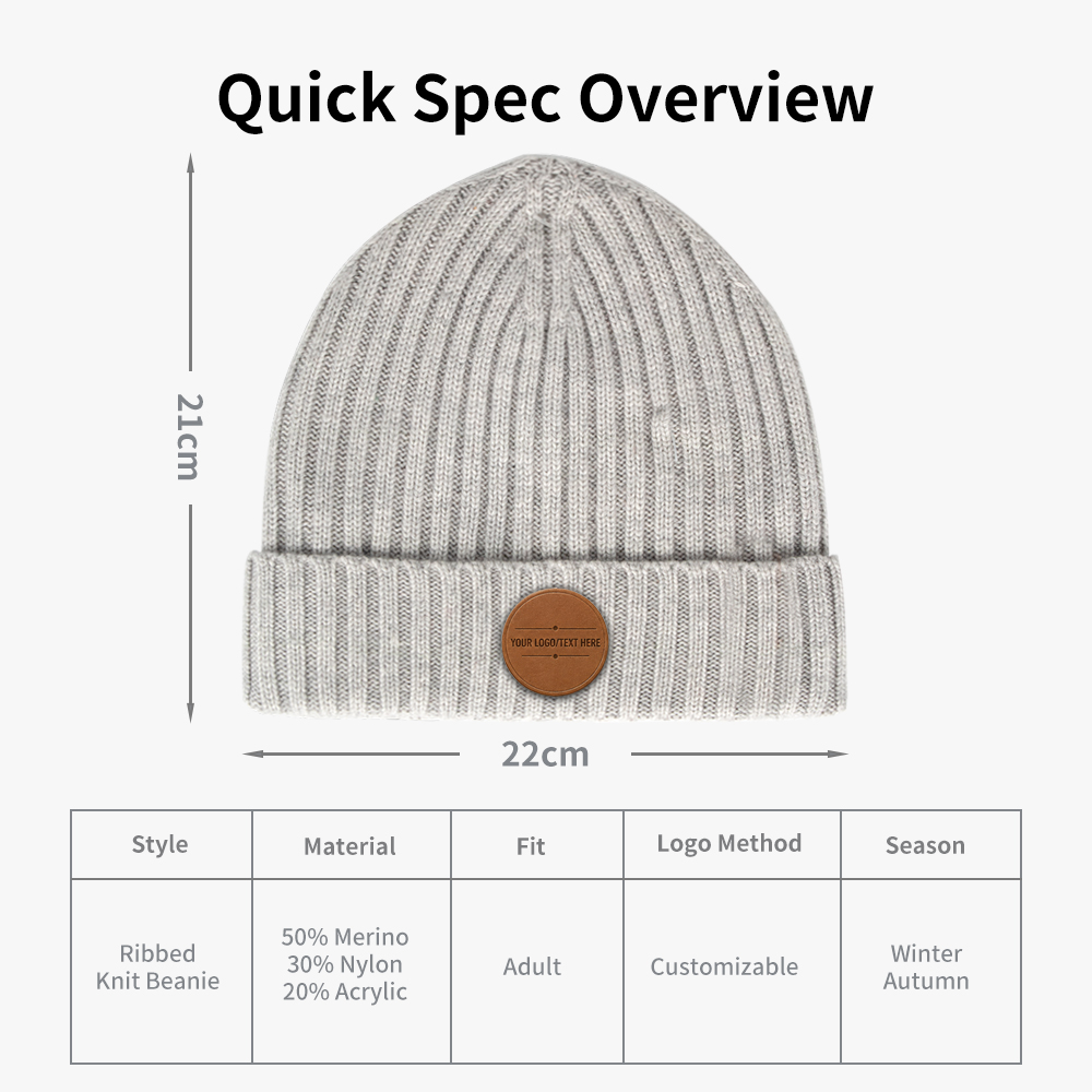 Dual Knit Merino Beanie