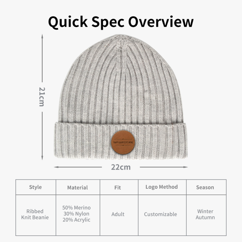 Dual Knit Merino Beanie