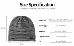 Textured Openwork Knit Beanie