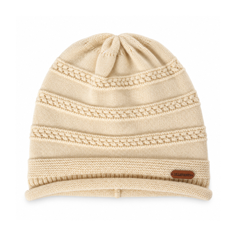 Textured Openwork Knit Beanie