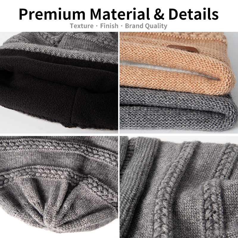 Textured Openwork Knit Beanie