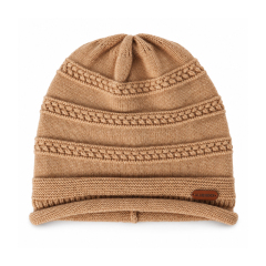 Textured Openwork Knit Beanie
