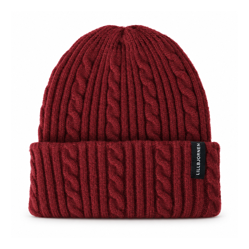 Heritage Cable Knit Beanie with Ribbed Cuff