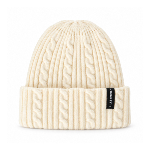 Heritage Cable Knit Beanie with Ribbed Cuff