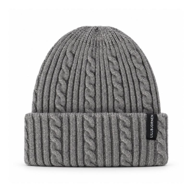 Heritage Cable Knit Beanie with Ribbed Cuff