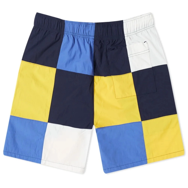 Custom color block shorts