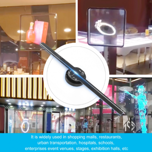 224LED WiFi Holograma 3D Projector LED Fan Holographic APP IOS/Android Advertising Machine Imaging Hologram Player Logo Display