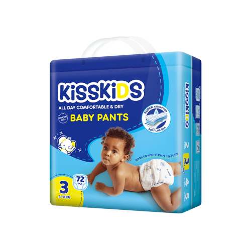 Kisskids Baby Pants Jumbo (size 3, 72ct)