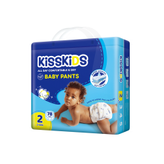 Kisskids Baby Pants Jumbo (size 2, 78ct)