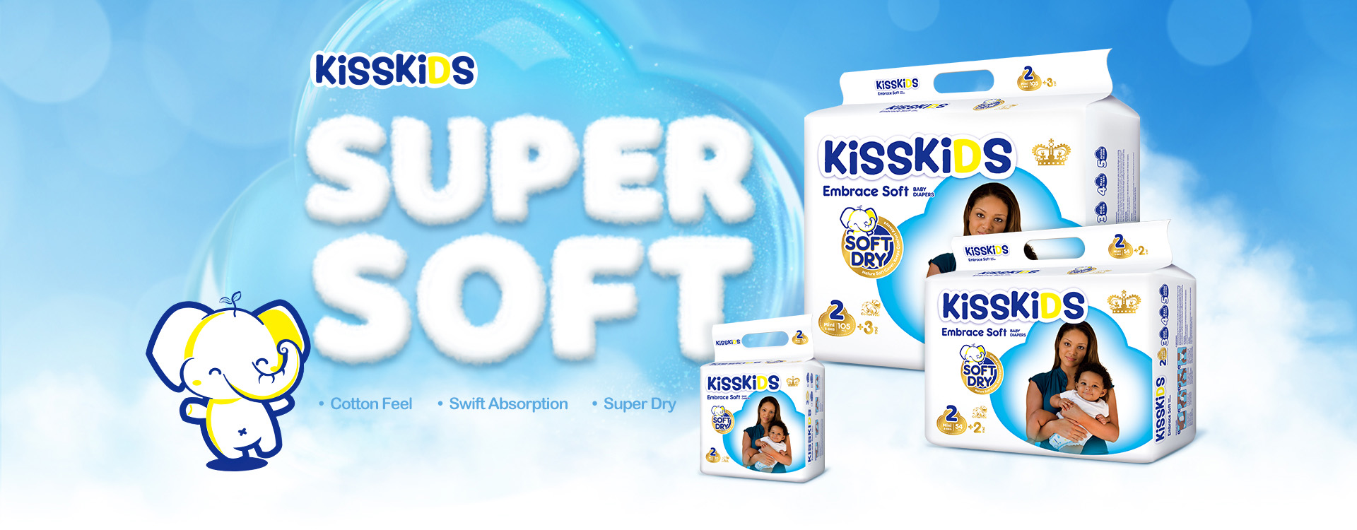 KISSKIDS Soft range diaper for Africa