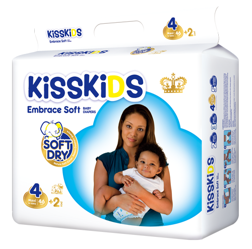 KISSKIDS SOFT DRY BABY DIAPERS ECO(L48)