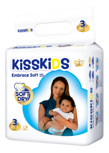 KISSKIDS SOFT DRY BABY DIAPERS SMALL (M9)