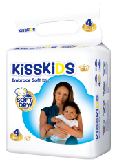 KISSKIDS SOFT DRY BABY DIAPERS SMALL (L8)