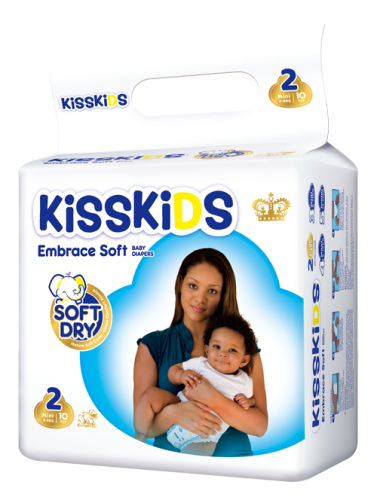 KISSKIDS SOFT DRY BABY DIAPERS SMALL (S10)