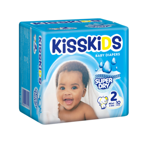 KISSKIDS SUPER DRY BABY DIAPERS SMALL (S10)