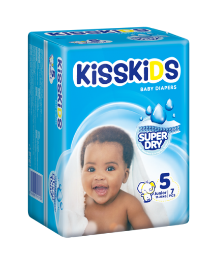 KISSKIDS SUPER DRY BABY DIAPERS SMALL (XL7)