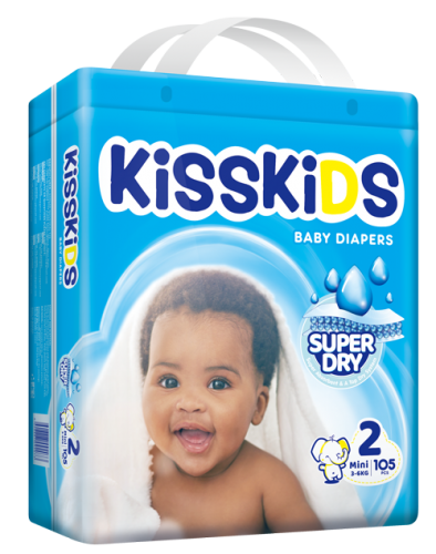 KISSKIDS SUPER DRY BABY DIAPERS JUMBO (S105)