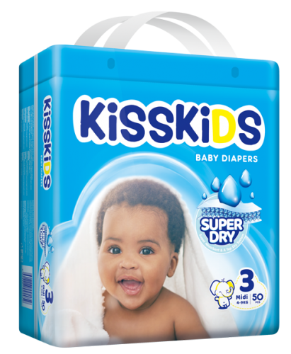 KISSKIDS SUPER DRY BABY DIAPERS ECO (M50)