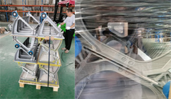 Shipping escalator steps and other spare part to F...