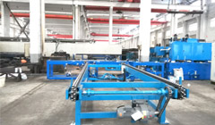 Video of elevator guide rail production line