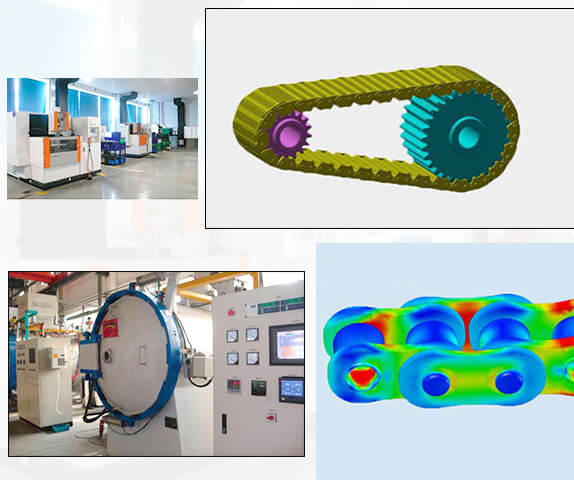 Die Making of escalator chain